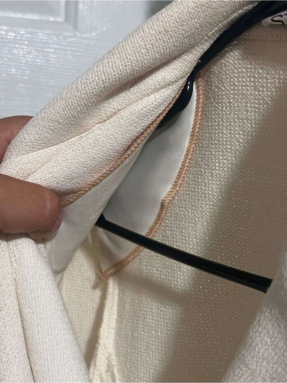 Vintage St John Collection Ivory and Black Santana 90s Knit Blazer Jacket - Picture 8 of 13